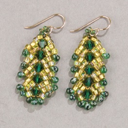 Emerald City Bird of Paradise Crystal Earrings